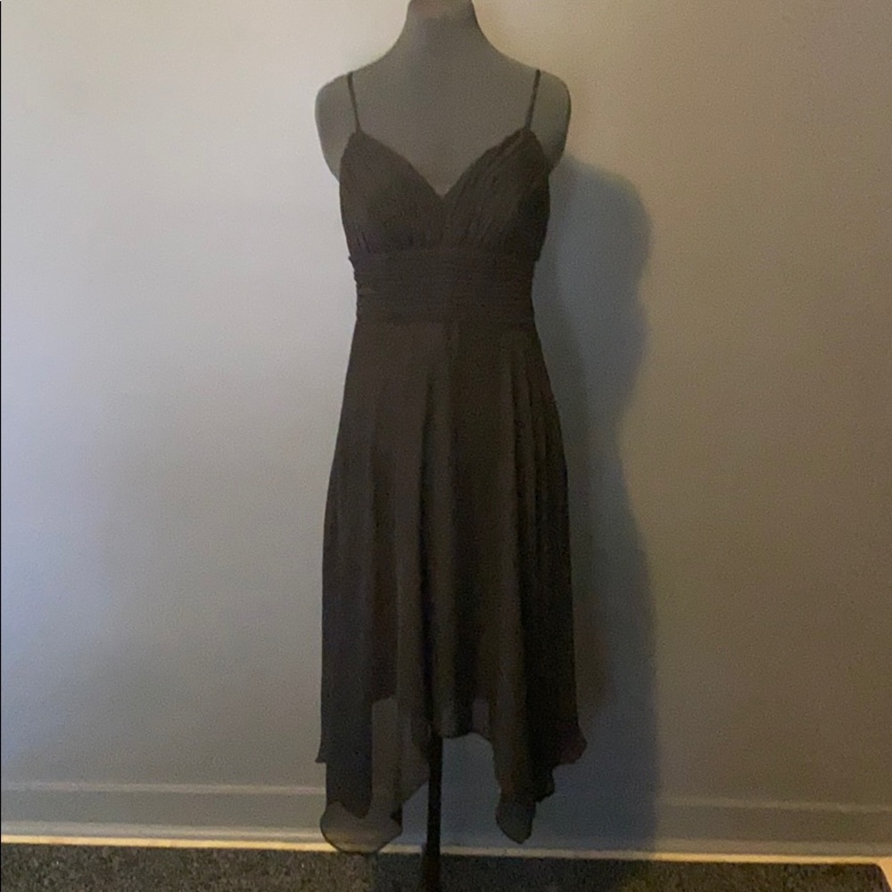 Black handkerchief hem dress